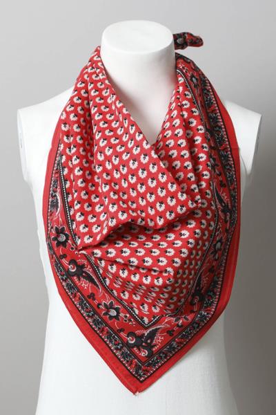 OVERSIZED LUXE COTTON BANDANA SCARF