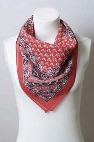 VINTAGE VINE BANDANA COTTON FACE MASK