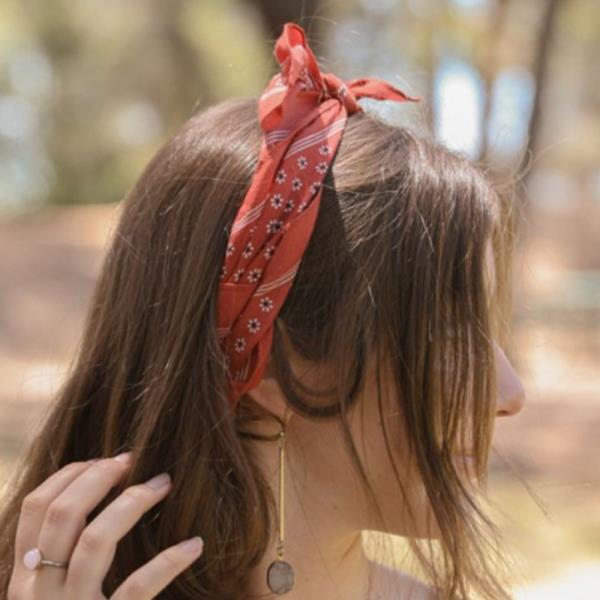 DAISY FLOWER BANDANA FACE MASK