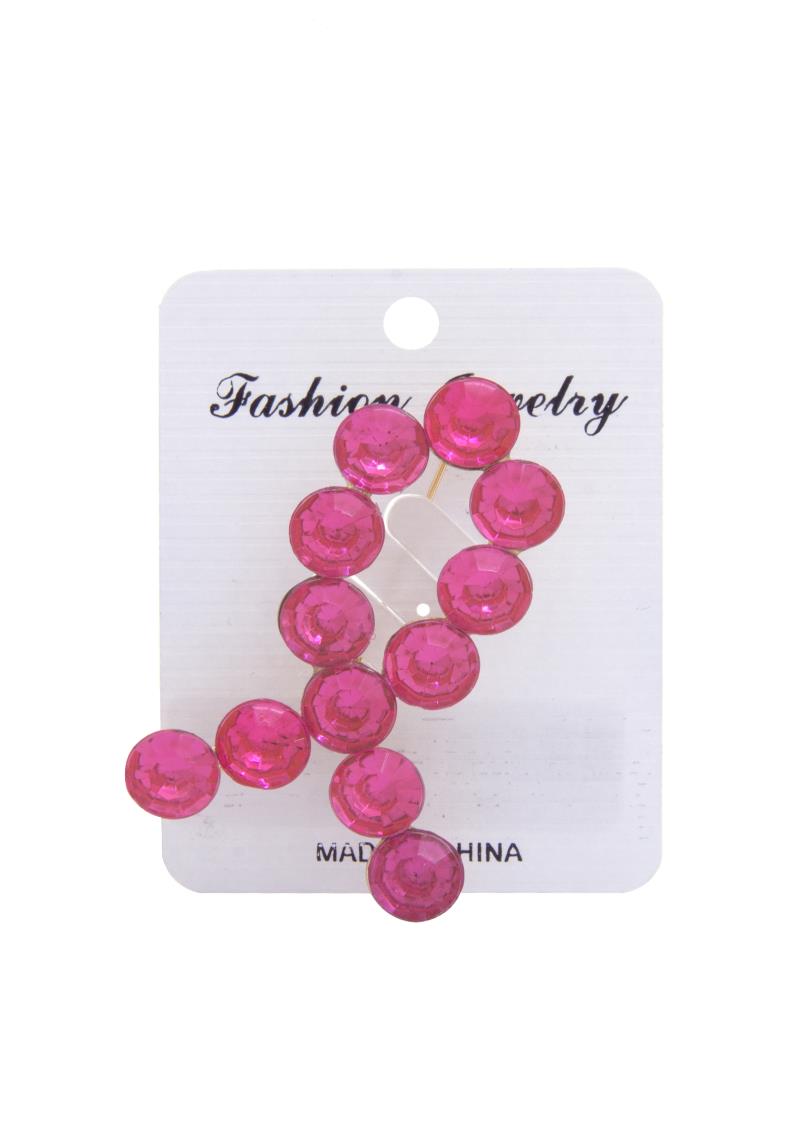 BREAST CANCER AWARENESS RIBBON CRYSTAL BROOCH
