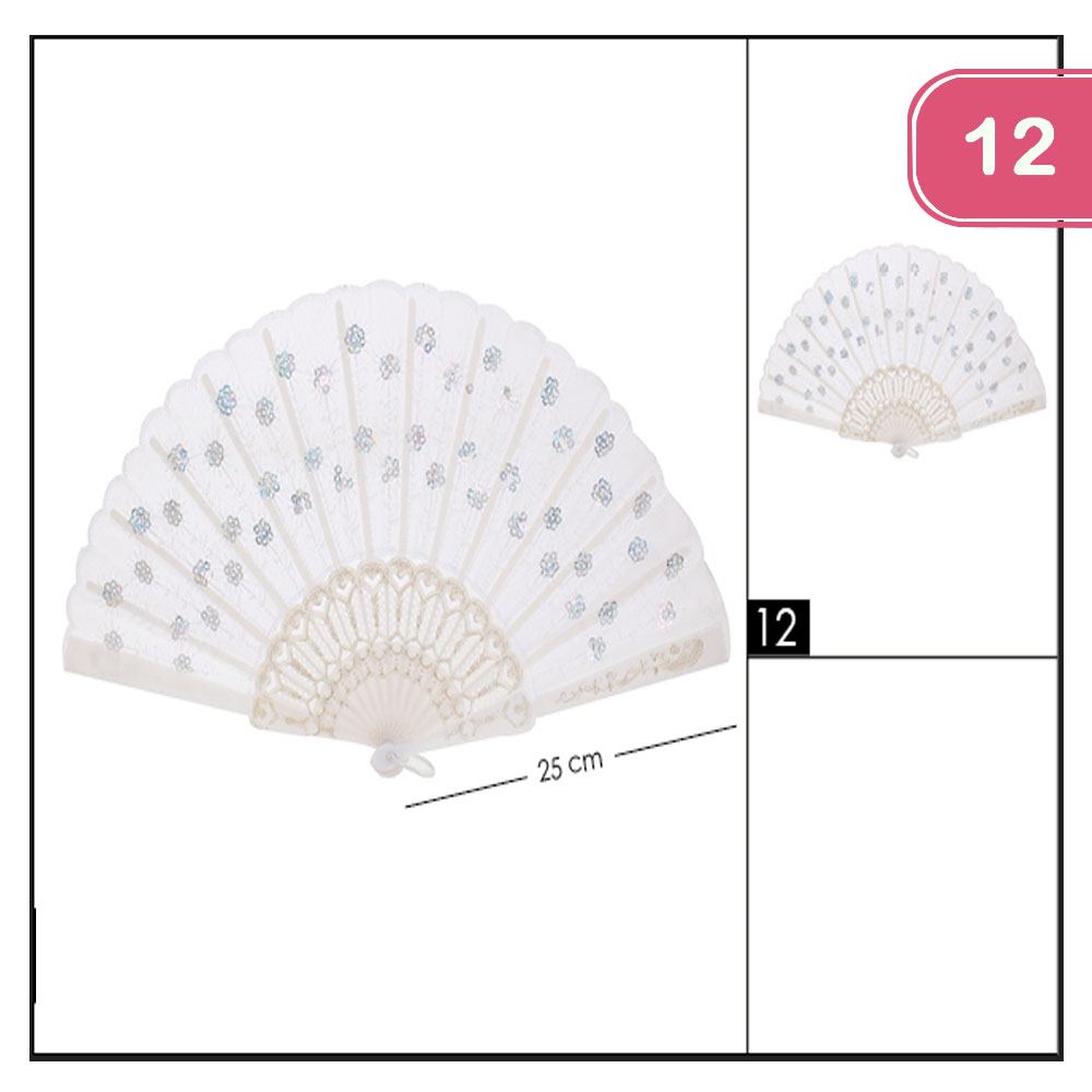 FASHION HAND FAN (12 UNITS)