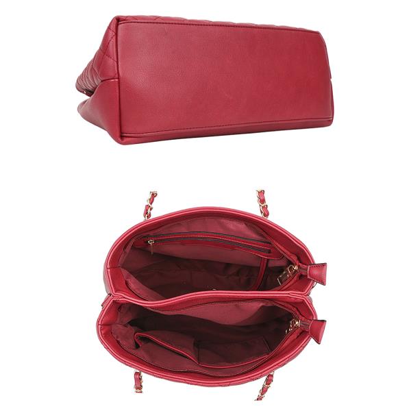 3IN1 QUILT TOTE WITH CROSSBODY AND WALLET SET