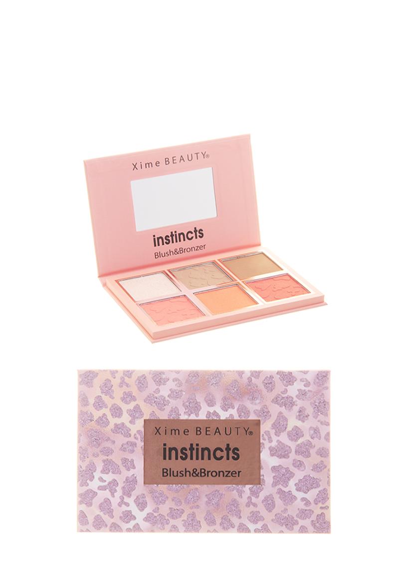 XIME BEAUTY INSTINCTS BLUSH AND BRONZER 6 COLOR PALETTE