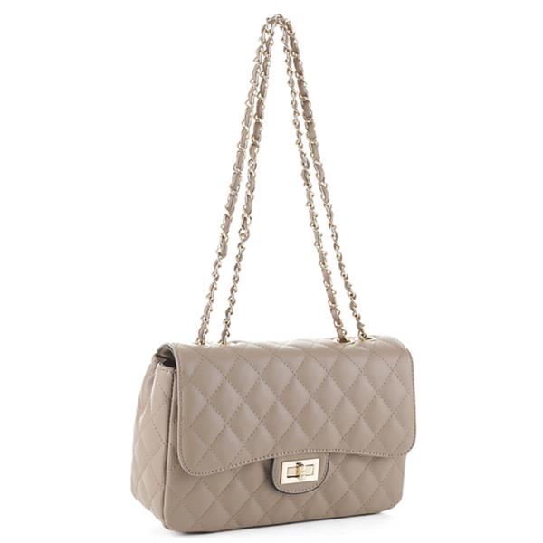 CHIC QUILTED STITCHING DESIGN CROSSBODY BAG