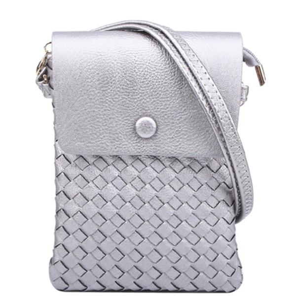 MODERN FASHION CHECKERED DESIGN CROSSBODY BAG