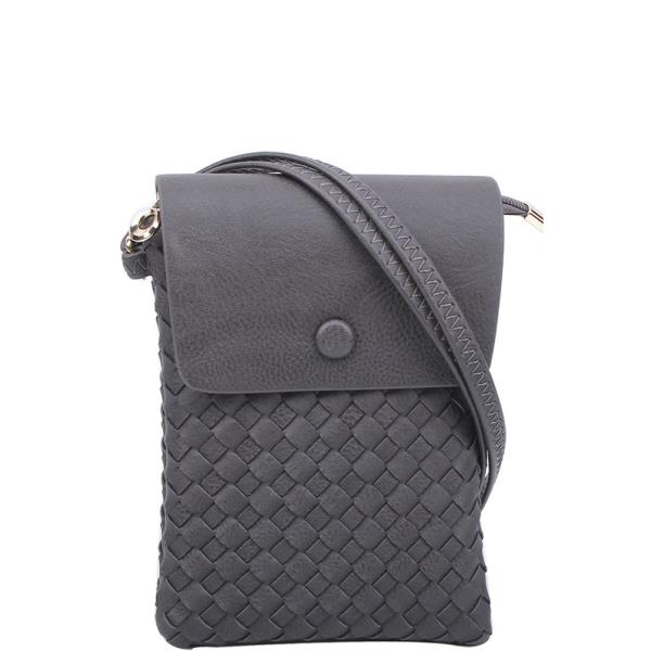 MODERN FASHION CHECKERED DESIGN CROSSBODY BAG