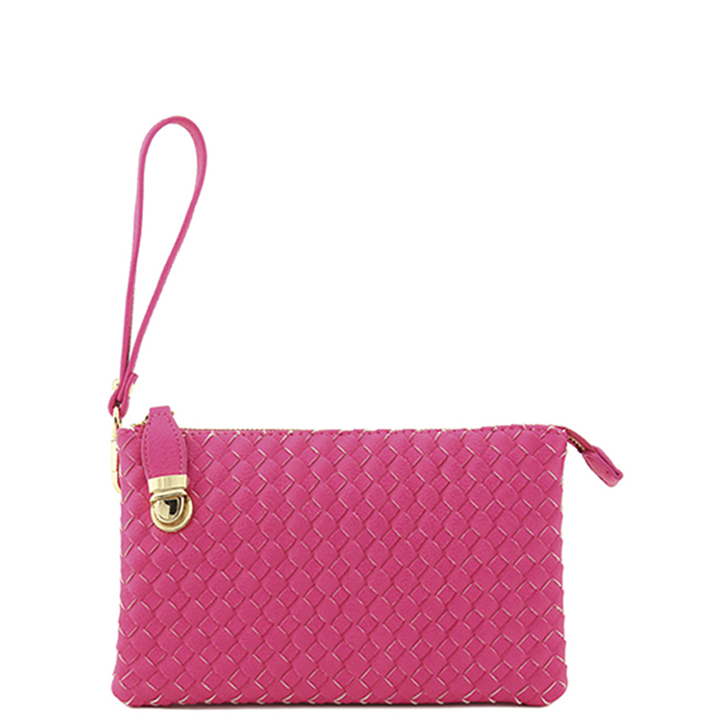 FASHION BRAID BUCKLE CROSSBODY BAG