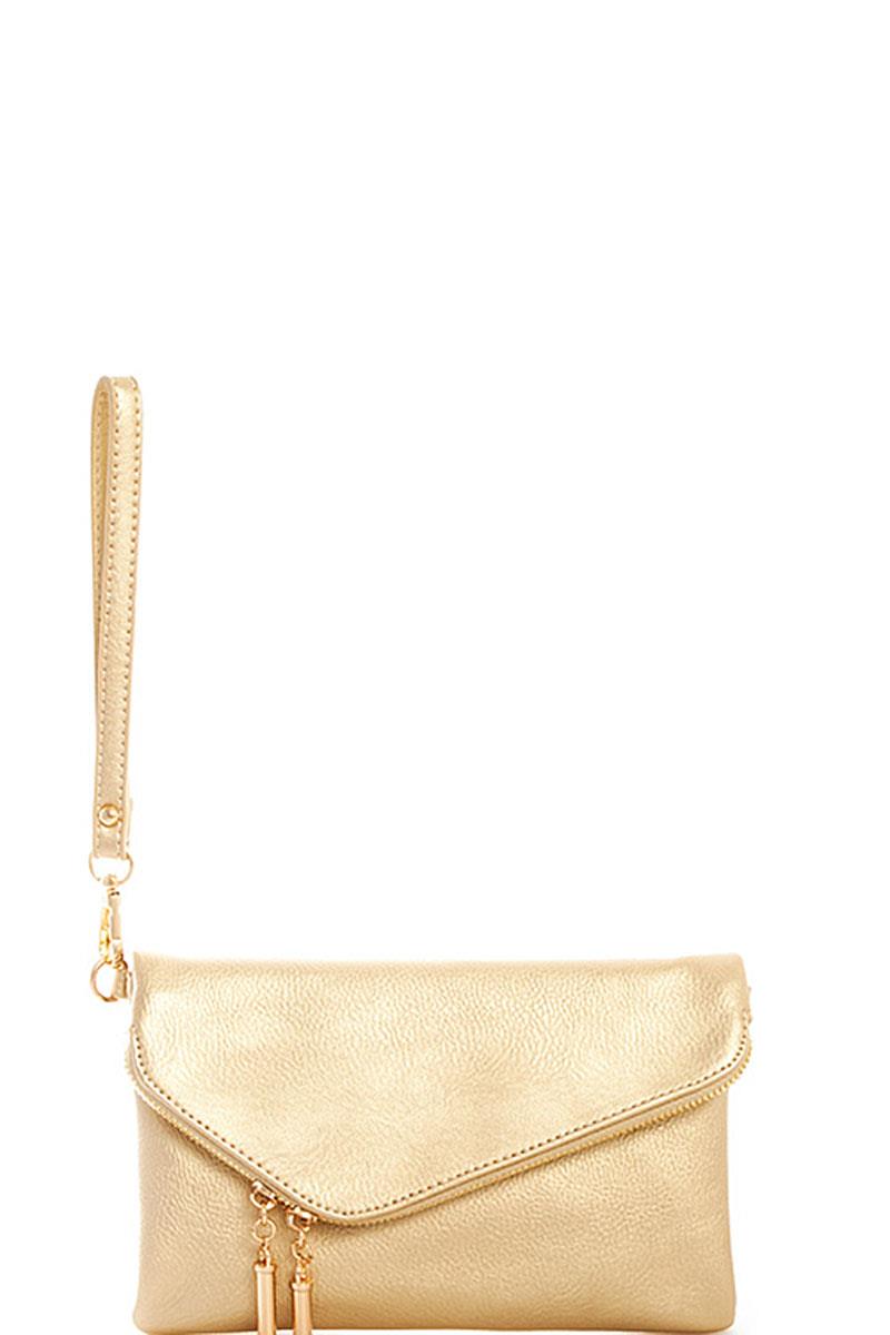 CUTE MULTI POCKET ENVELOPE CLUTCH WITH TWO STRAPS
