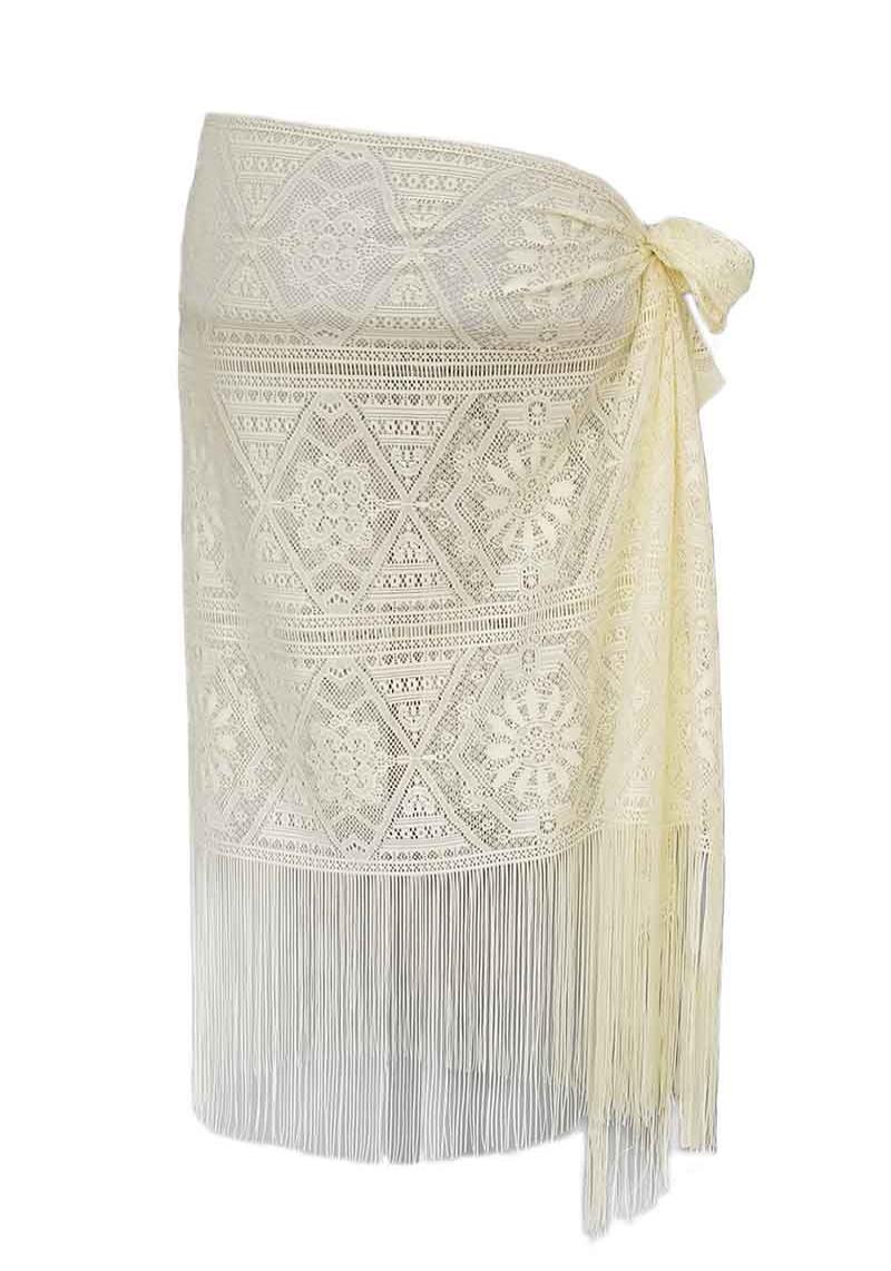 MESH WITH FRINGE SARONG