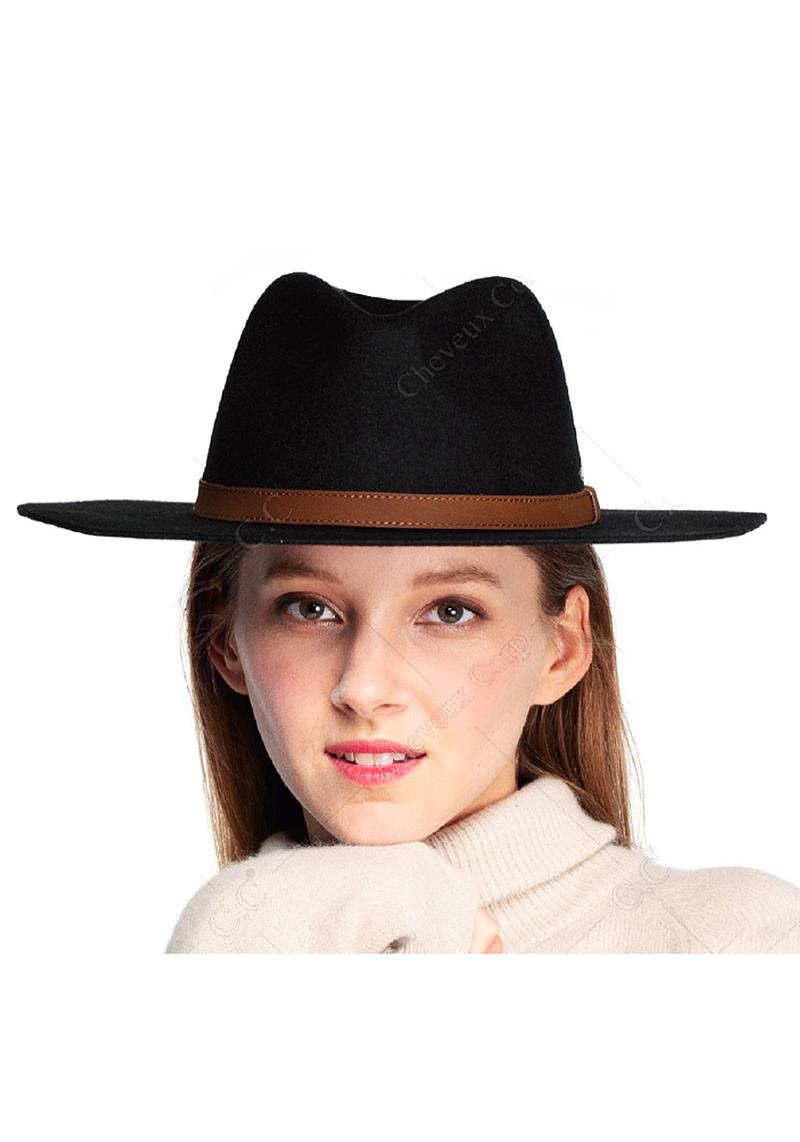 CHEVEUX WOOL STYLISH BRIM HAT