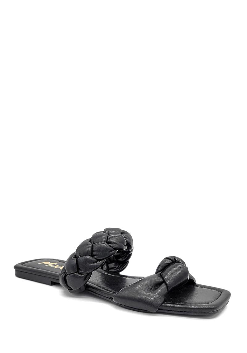 FASHION BRAID BOW STRAP SLIPPER SANDAL