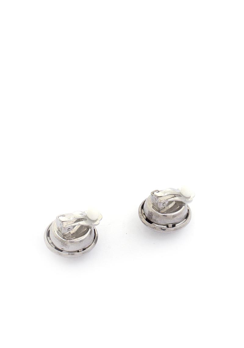 ROUND METAL CLIP EARRING