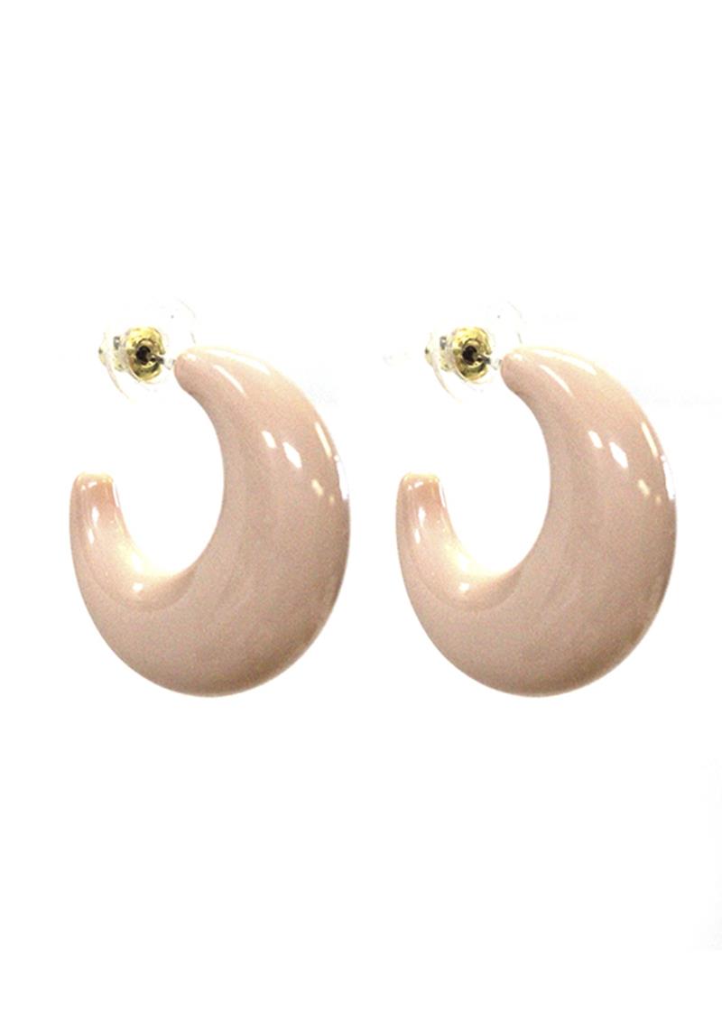 LUCITE HOOP EARRING
