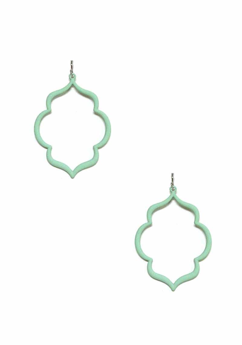 METAL COLOR ELEGANT DANGLE EARRING