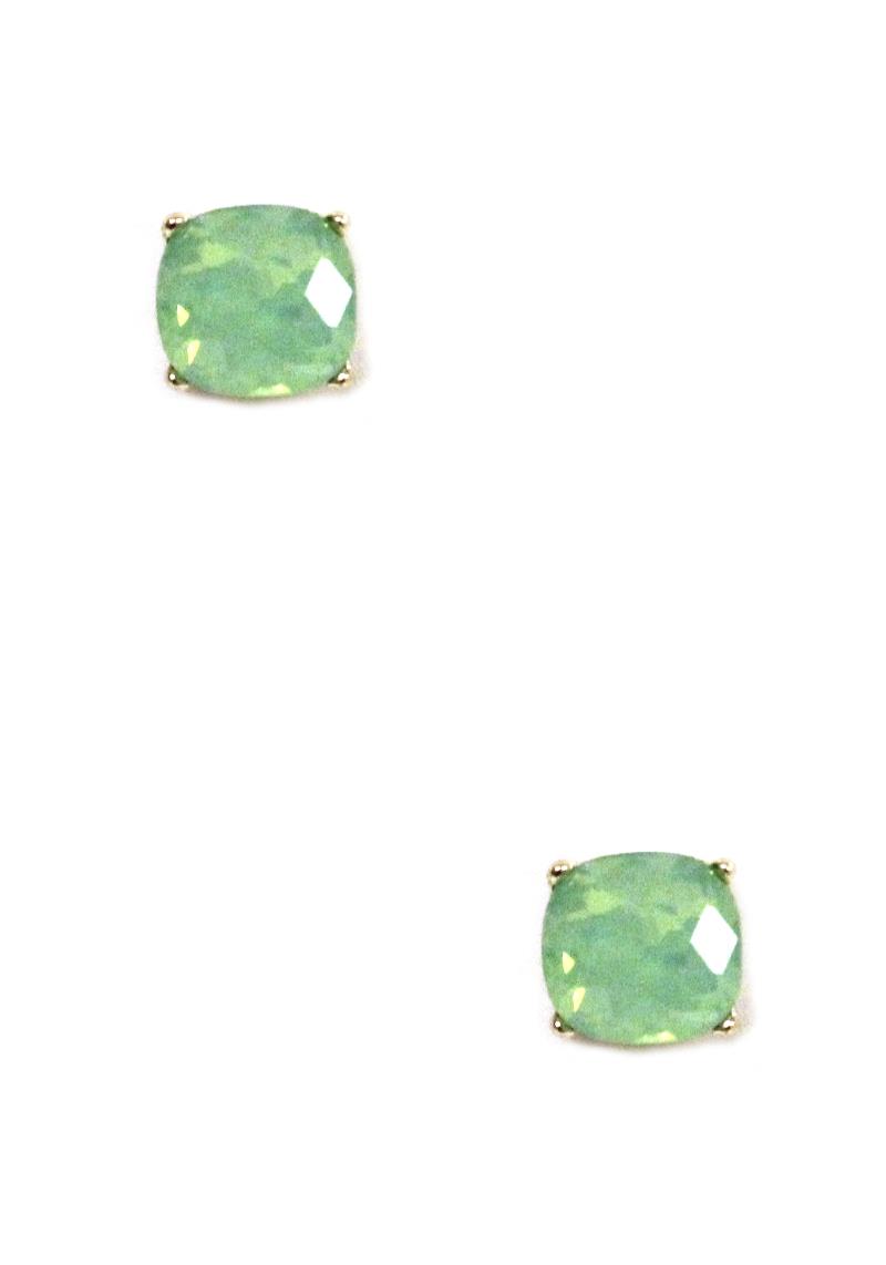 GEMSTONE STUD EARRING