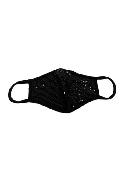 FASHION DOTTY SPARKLING FACE MASK WITH FILTER POCKET