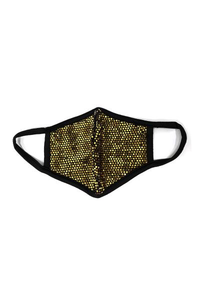 FASHION DOTTY SPARKLING FACE MASK WITH FILTER POCKET