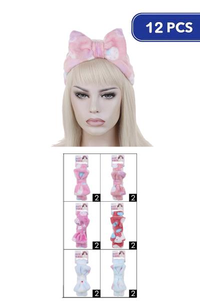 FASHION SPA RIBBON HEADWRAPS (12 UNITS)