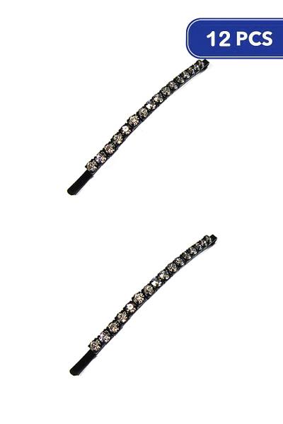 FASHION RHINESTONE HAIR PIN (12 UNITS)