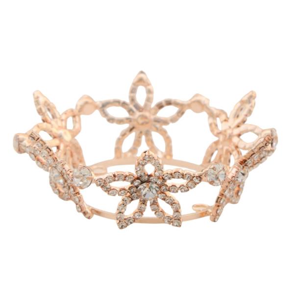 STAR PATTERN RHINESTONE MINI TIARA CROWN