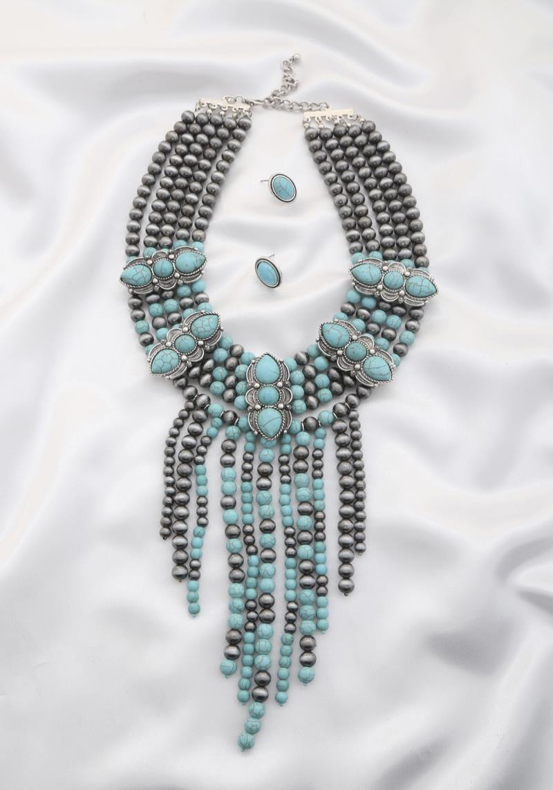 RODEO WESTREN BEADED NECKLACE