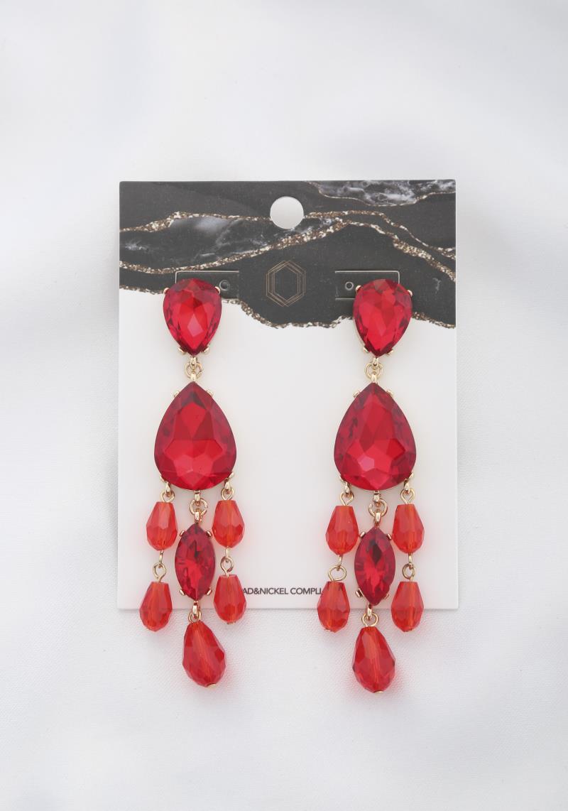TEARDROP BEAD DANGLE EARRING
