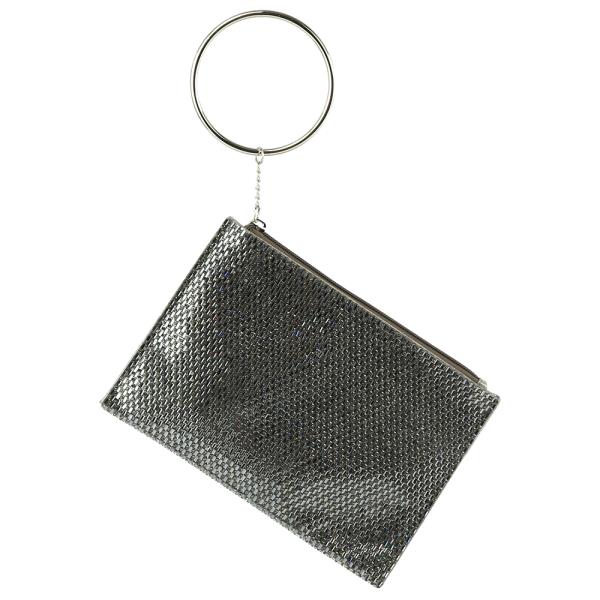 FASHION METAL HAND TEXTURE CLUTCH BAG