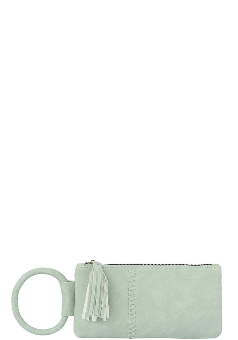 SMOOTH HAND TASSEL CLUTCH WALLET BAG
