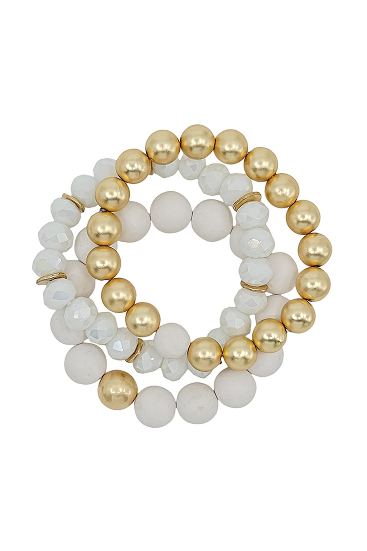 2MM CLAY BALL BEADS CCB 3SET BRACELET