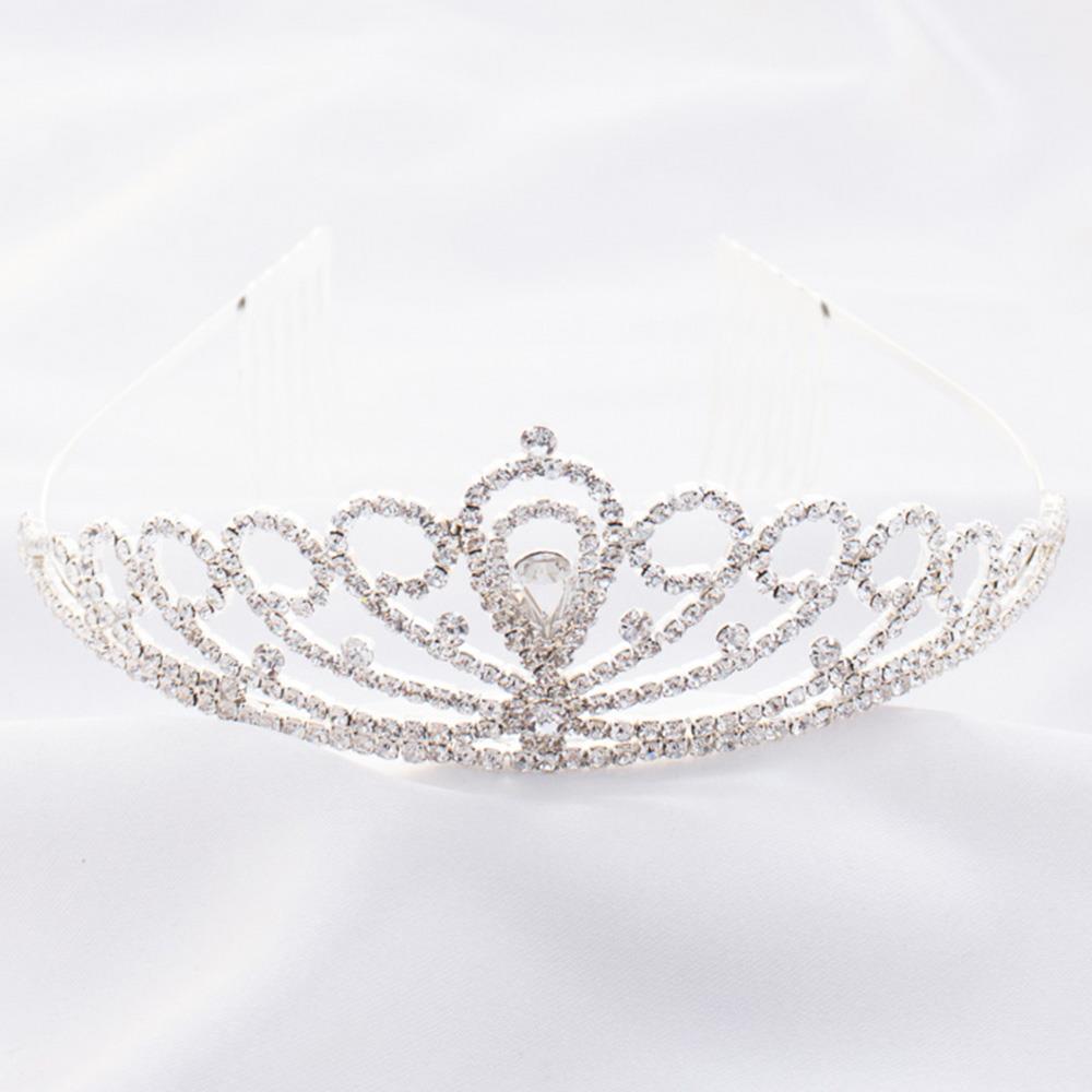 INVERT TEARDROP RHINESTONE TIARA