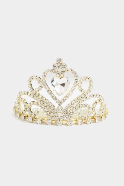 LUXURY RHINESTONE CRYSTAL CROWN MINI TIARA