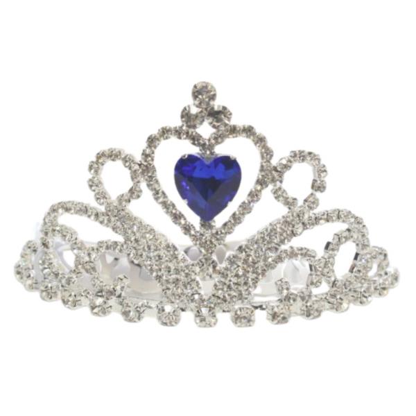 LUXURY RHINESTONE CRYSTAL CROWN MINI TIARA