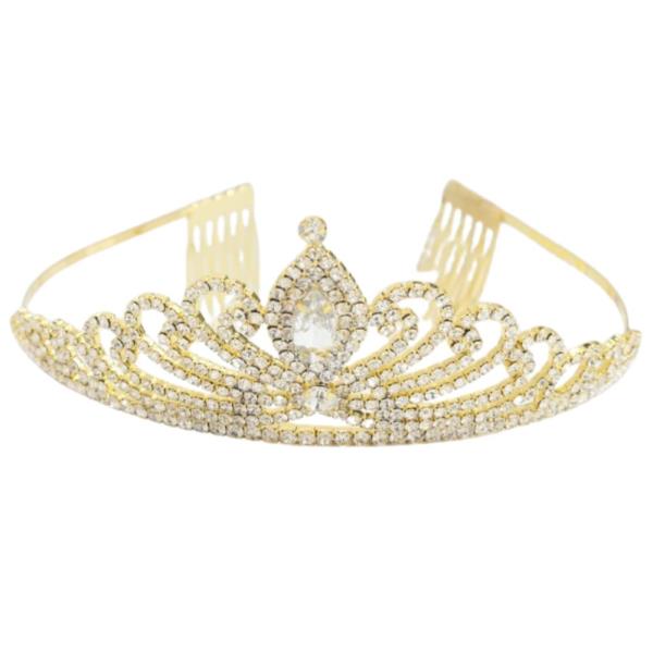 RHINESTONE CROWN TIARA