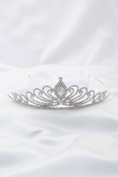 RHINESTONE CROWN TIARA