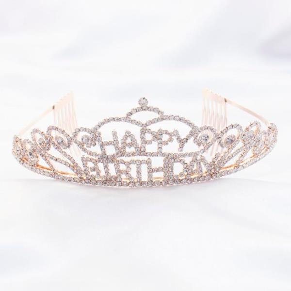 RHINESTONE CHIC HAPPY BIRTHDAY TIARA