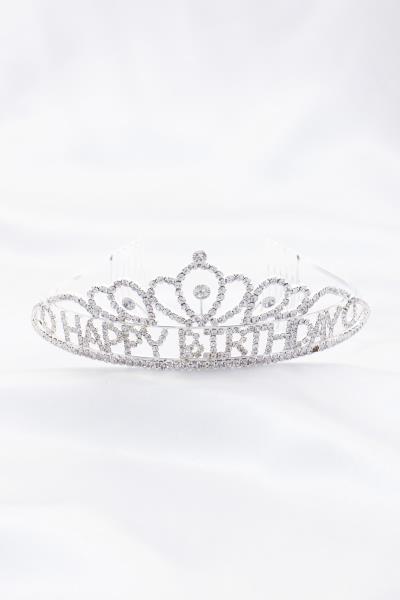 RHINESTONE HAPPY BIRTHDAY PRINCESS  CROWN TIARA