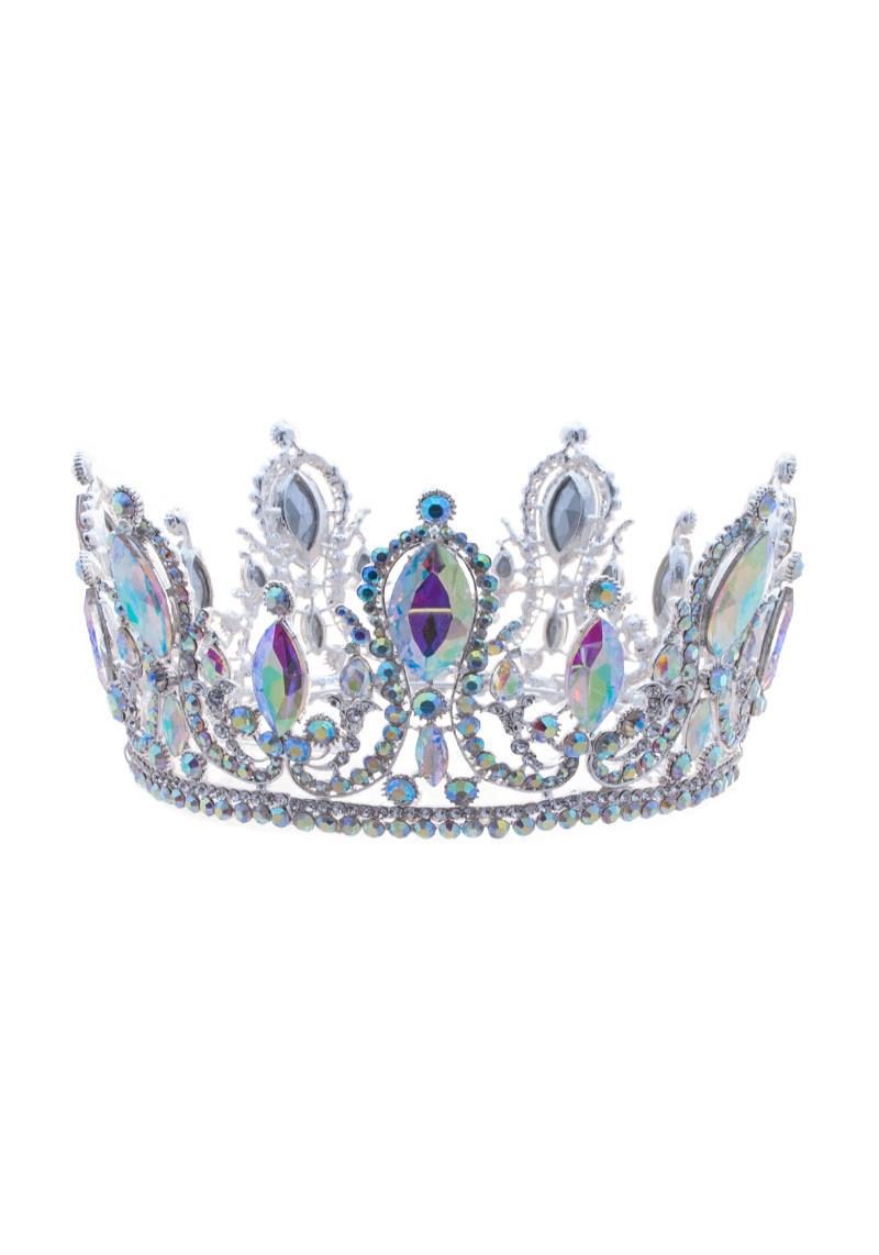 LUXURY RHINESTONE CRYSTAL CROWN TIARA