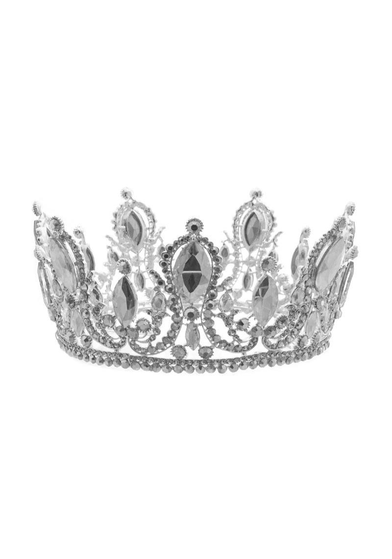 LUXURY RHINESTONE CRYSTAL CROWN TIARA