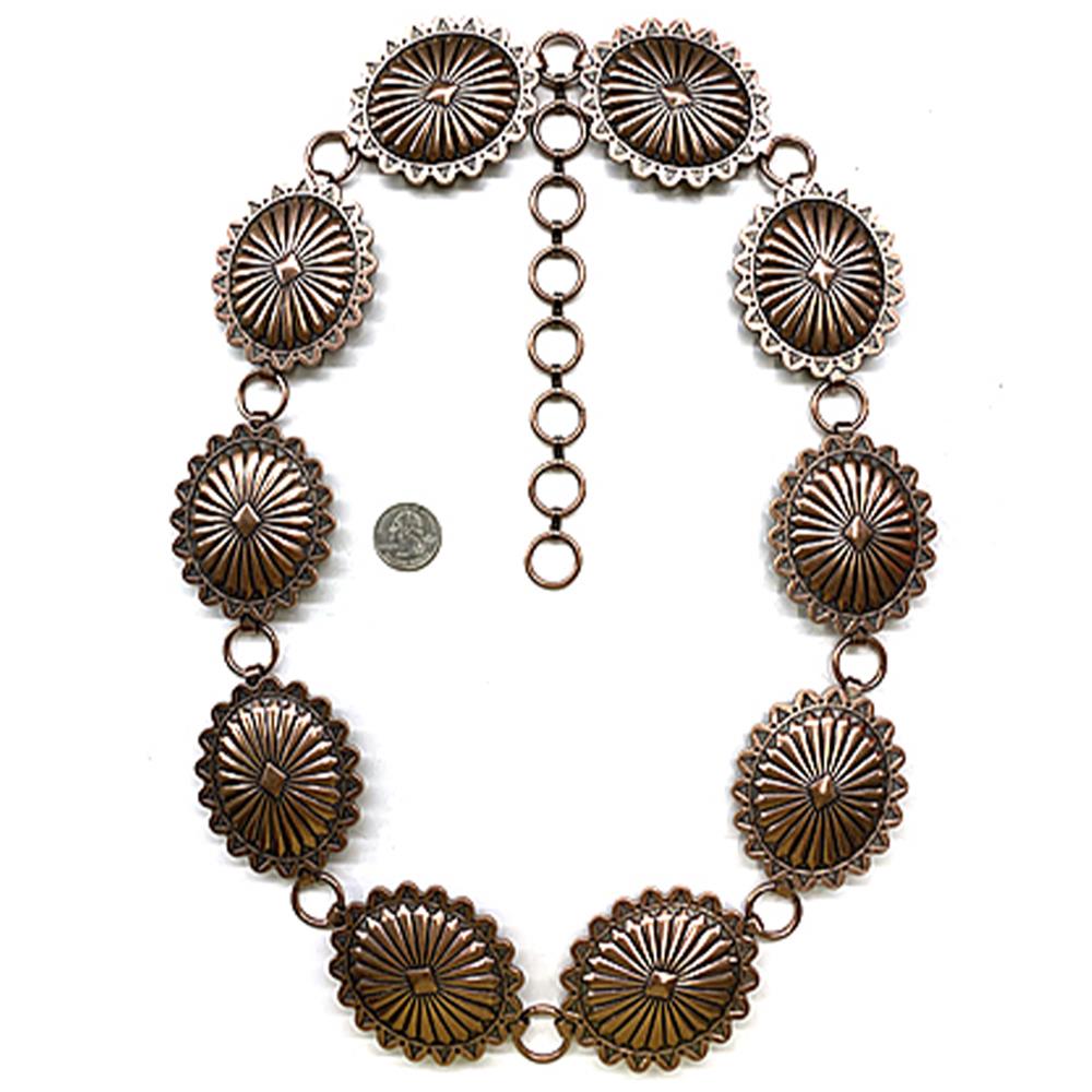 RODEO WESTERN STYLE METAL CHAIN BELT - SM SIZE