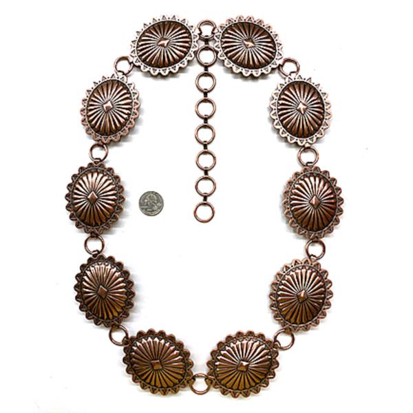 RODEO WESTERN STYLE METAL CHAIN BELT - LXL SIZE