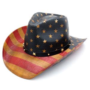 USA FLAG COWBOY HAT