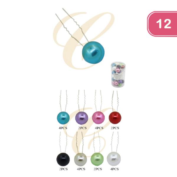 FASHION BALL HAIR PIN (24 UNITS)