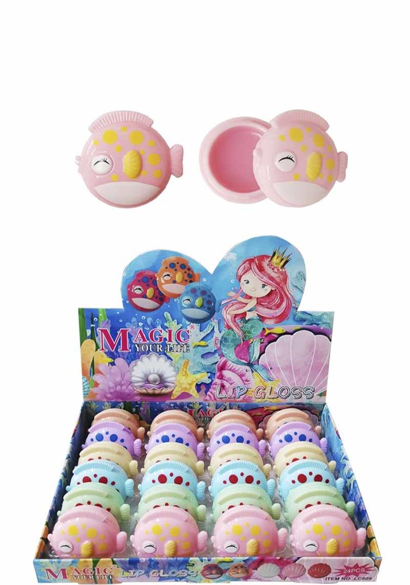 MAGIC YOUR LIFE MERMAID FISH LIP GLOSS (24 UNITS)