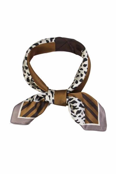 FASHION LEOPARD MULTI TONE NECK SCARF