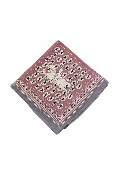 FASHION FLOWER PATTERN TWO TONE NECK SCARF