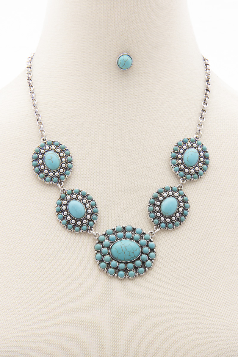 CONCHO STATION NECKLACE
