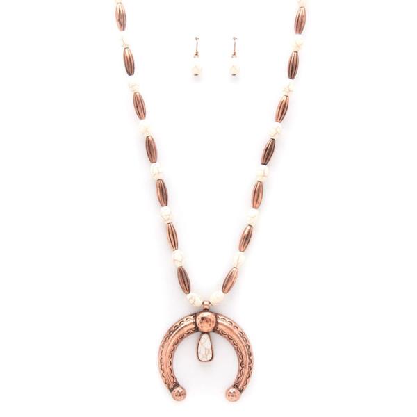 WESTERN HORSE SHOE PENDANT NECKLACE