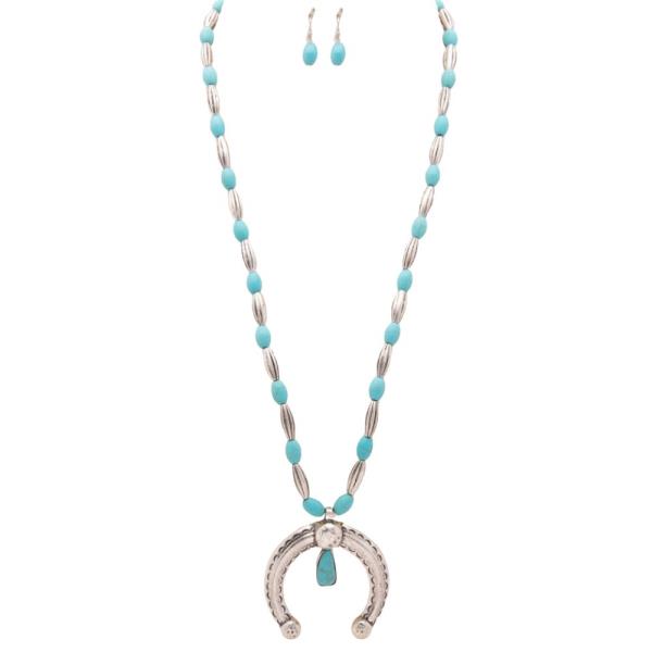 WESTERN HORSE SHOE PENDANT NECKLACE