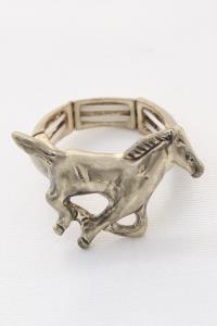 RODEO WESTERN HORSE METAL RING