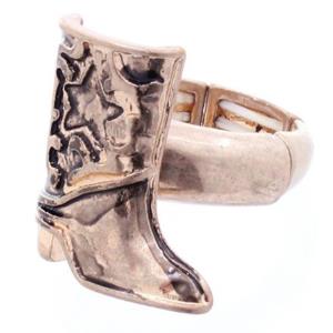 WESTERN STYLE METAL BOOTS RING